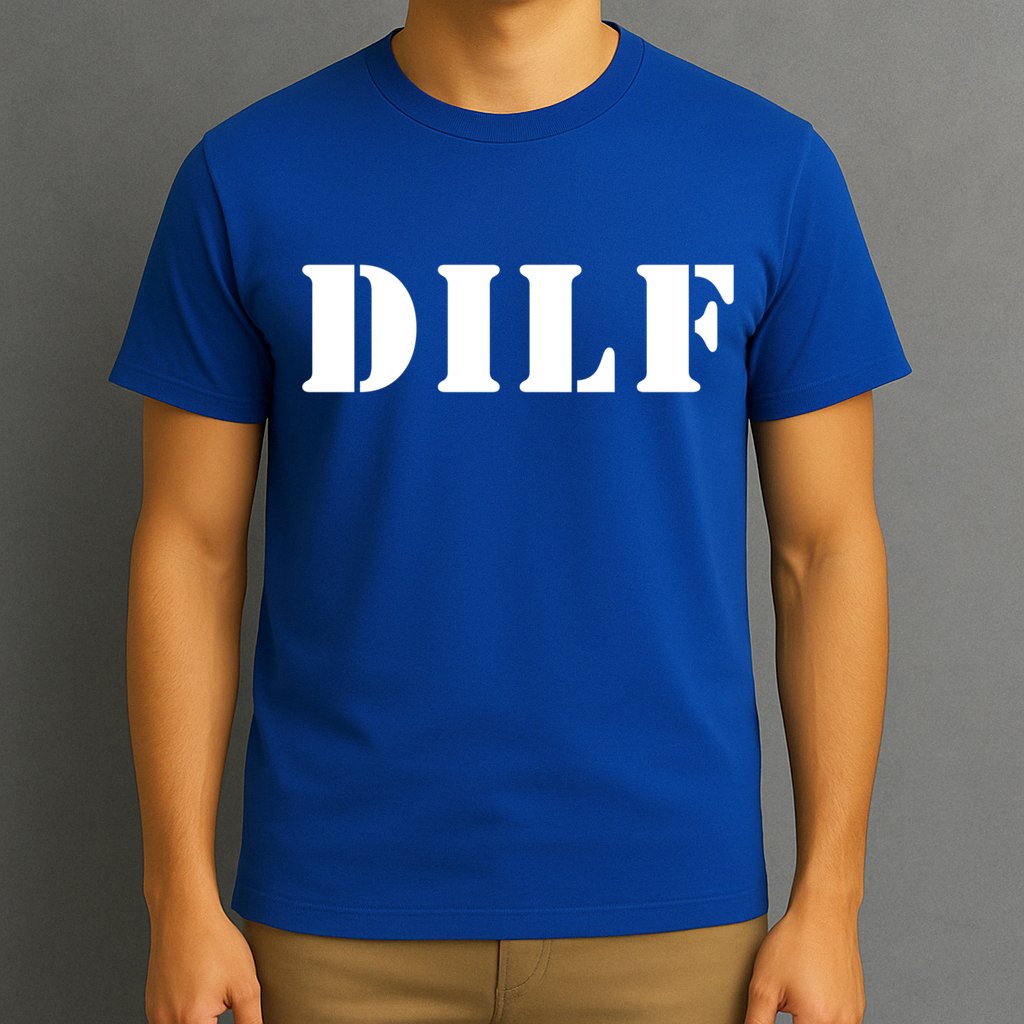 I Heart Hot Moms Designs Dilf Gift Black Small T-Shirt