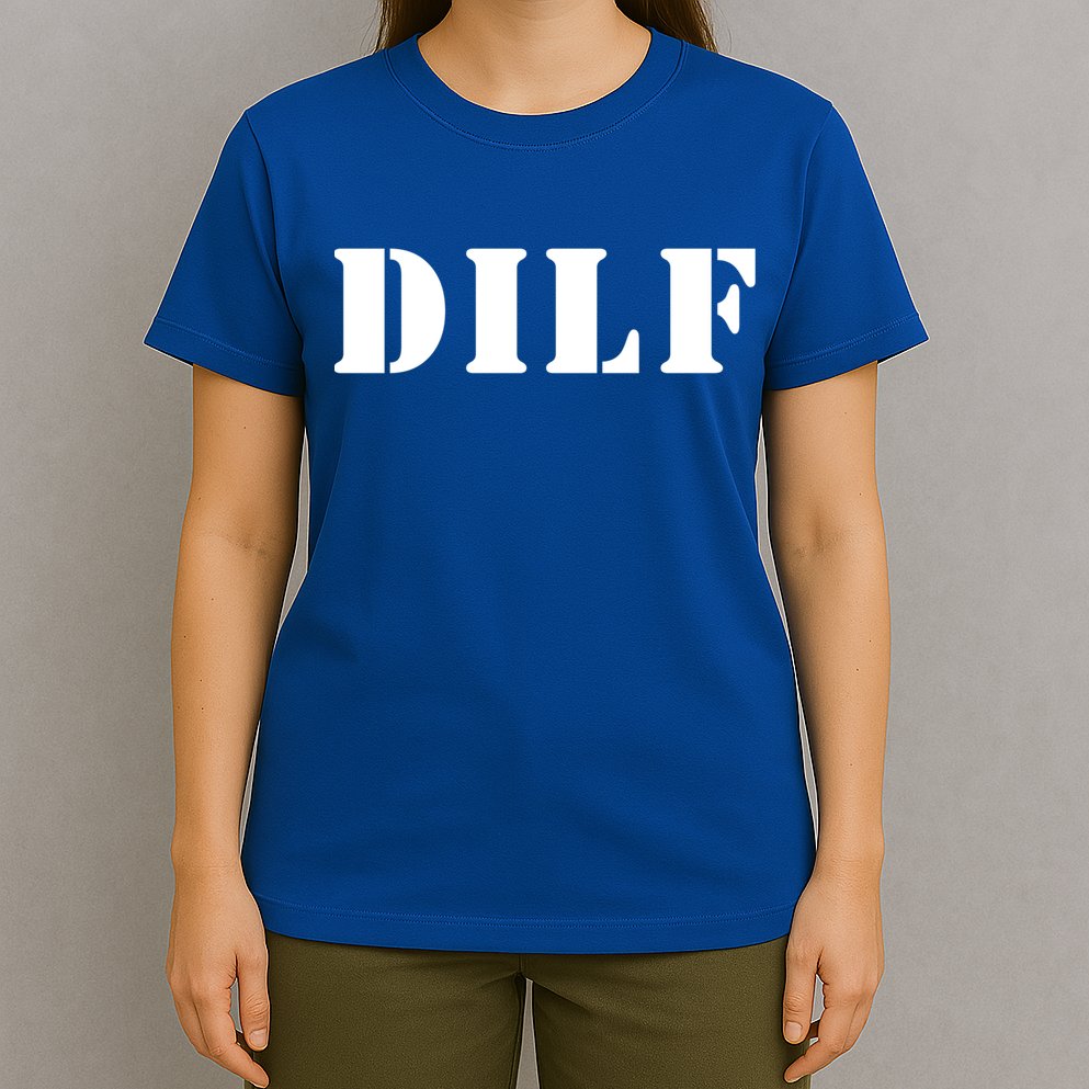 I Heart Hot Moms Designs Dilf Gift Black Small T-Shirt