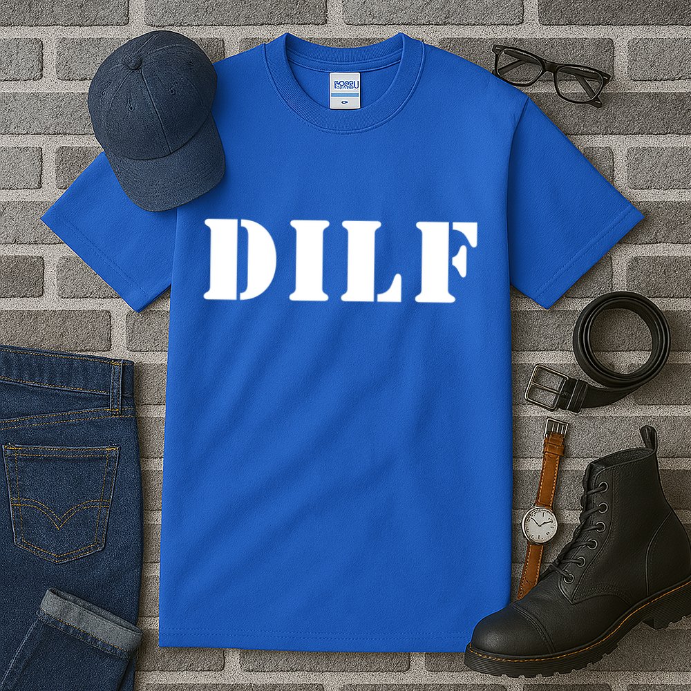 I Heart Hot Moms Designs Dilf Gift Black Small Tall T-Shirt
