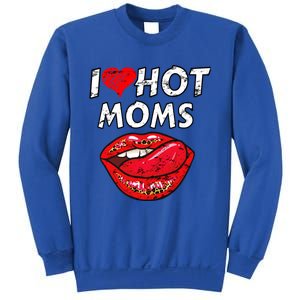 I Heart Hot Moms Funny Red Heart Love Moms Great Gift Sweatshirt