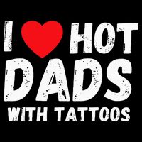 I Heart Hot Dads with Tattoos I Love Hot Dads Cooling Performance Crew T-Shirt
