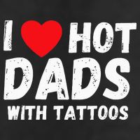 I Heart Hot Dads with Tattoos I Love Hot Dads 11oz C Handle Ceramic Mug