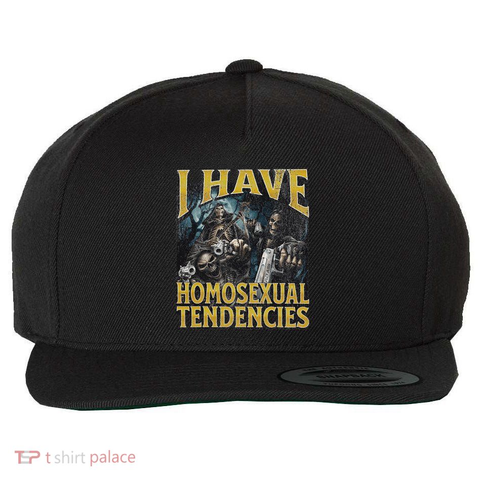 I Have Homosexual Tendencies Funny Hard Skeleton Meme Wool Snapback Cap