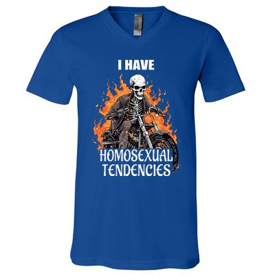 I Have Homosexual Tendencies Apparel V-Neck T-Shirt