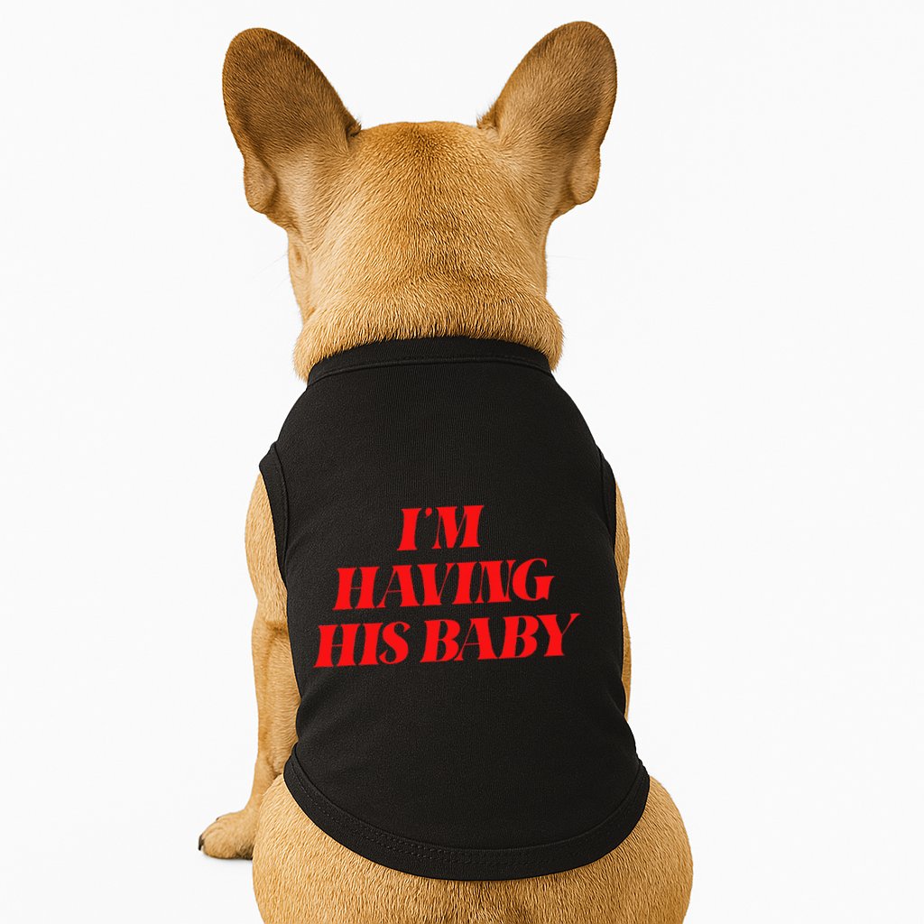 IM Having His Baby Doggie Tank