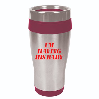 IM Having His Baby 16oz Travel Tumbler