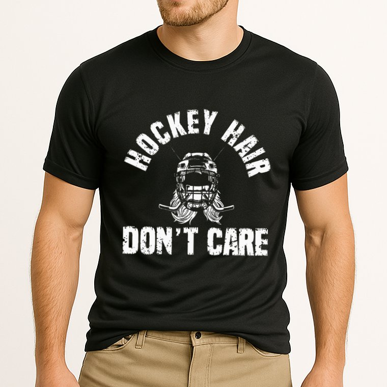 Ice Hockey Hair DonT Care Ice Hockey Player Girl Cooling Performance Crew T-Shirt