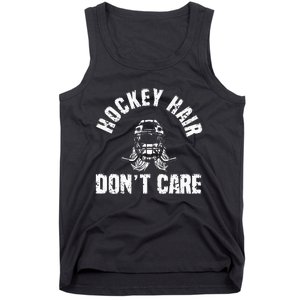 Ice Hockey Hair DonT Care Ice Hockey Player Girl Tank Top