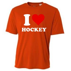 I Heart Hockey I Love Hockey Gift Cooling Performance Crew T-Shirt