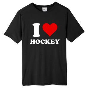 I Heart Hockey I Love Hockey Gift Tall Fusion ChromaSoft Performance T-Shirt