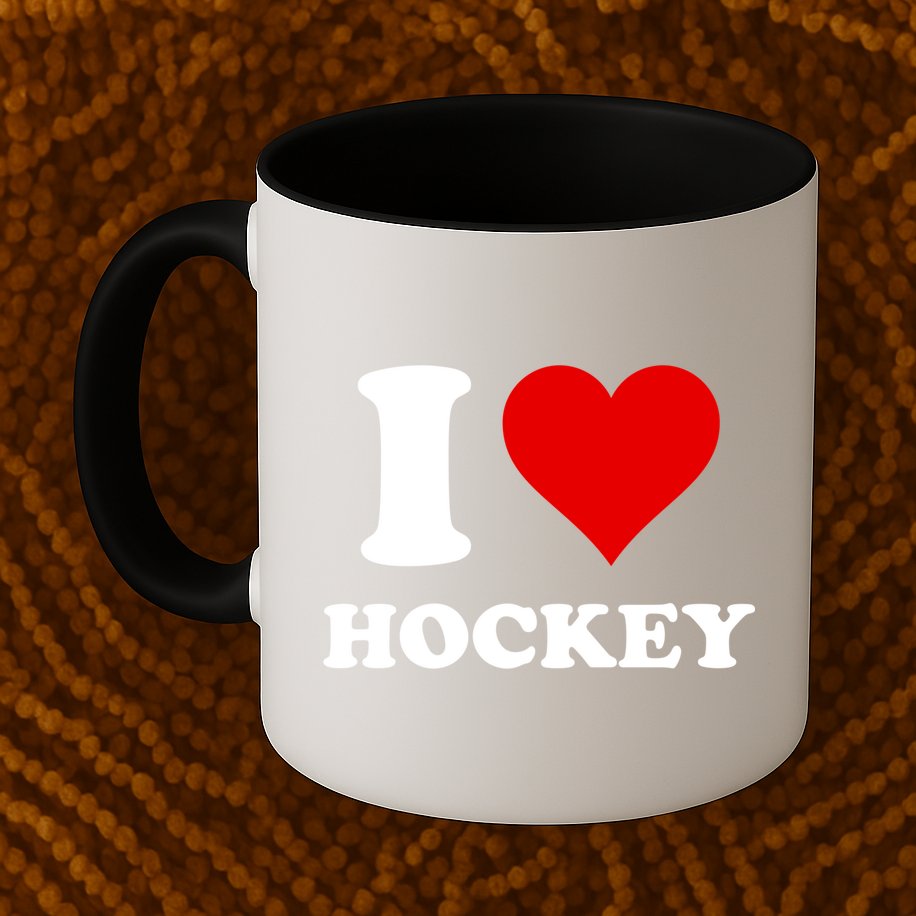 I Heart Hockey I Love Hockey Gift Mug