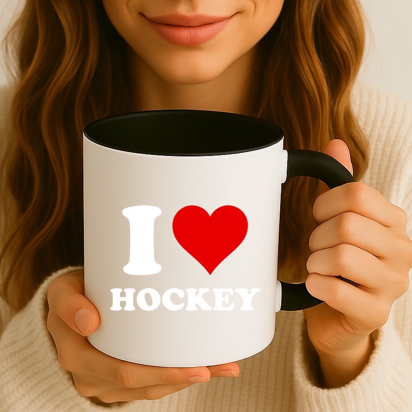 I Heart Hockey I Love Hockey Gift Mug