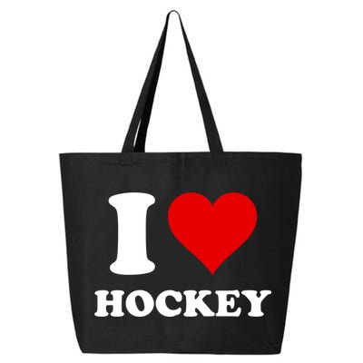 I Heart Hockey I Love Hockey Gift 25L Jumbo Tote