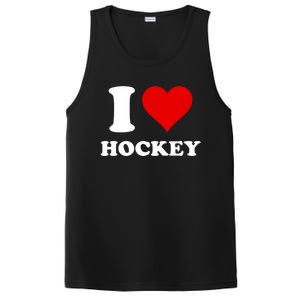 I Heart Hockey I Love Hockey Gift PosiCharge Competitor Tank