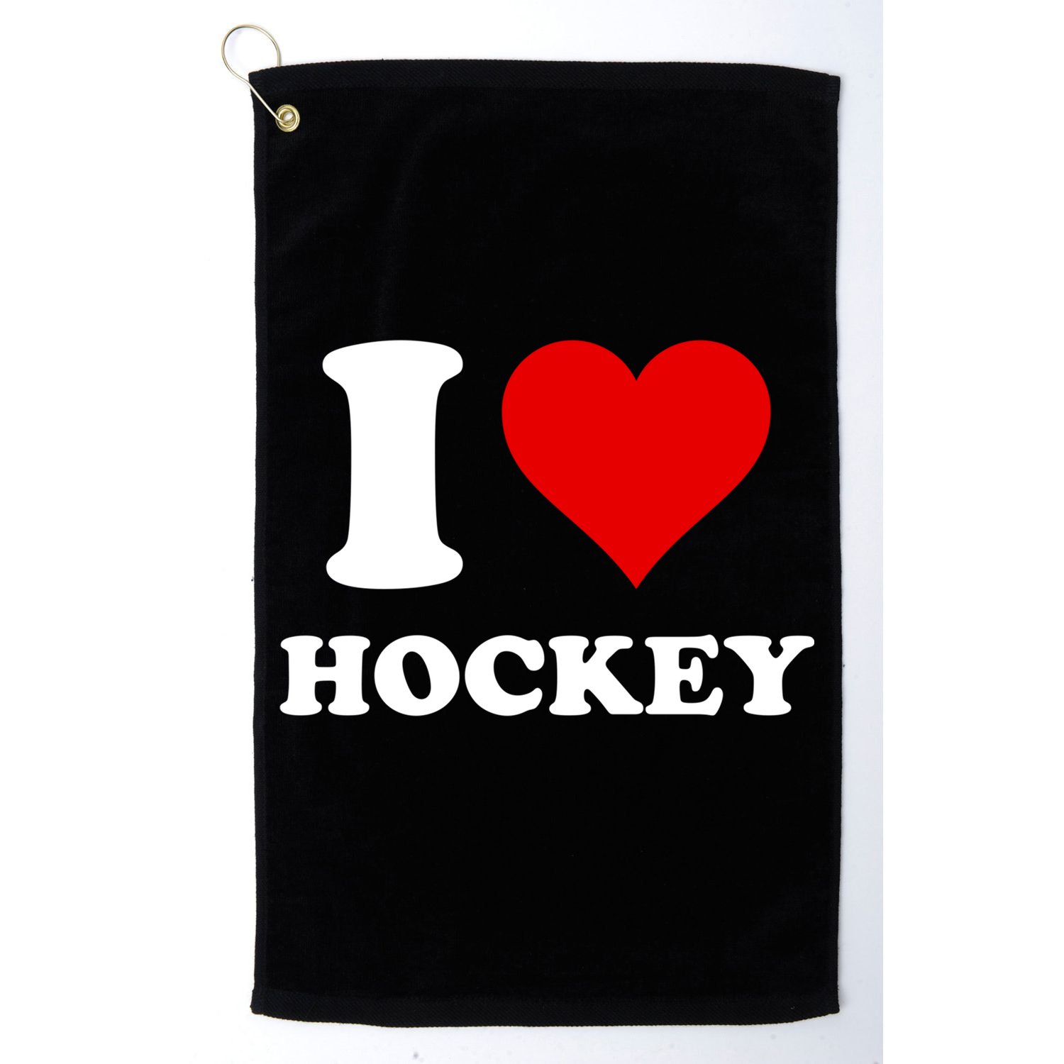 I Heart Hockey I Love Hockey Gift Golf Towel