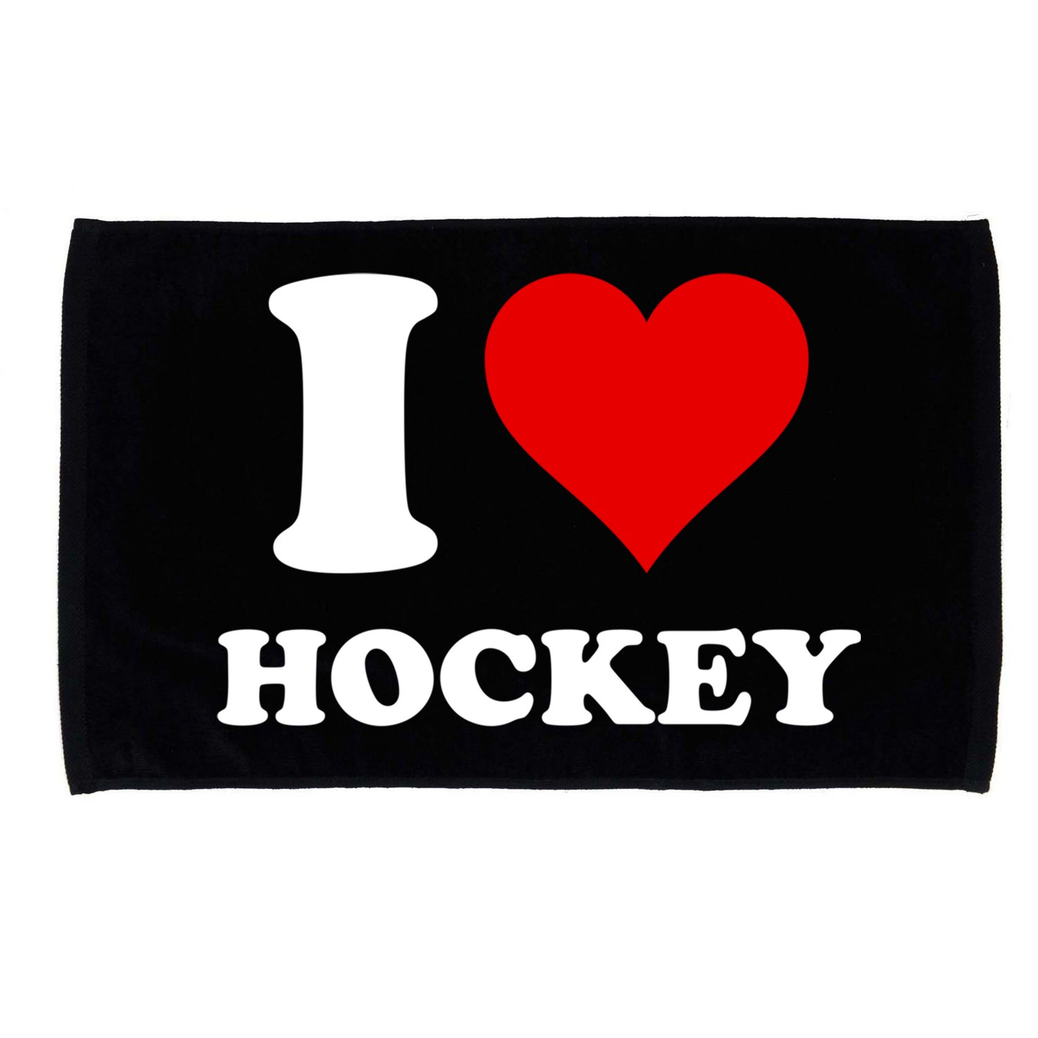 I Heart Hockey I Love Hockey Gift Microfiber Hand Towel