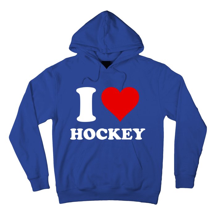 I Heart Hockey I Love Hockey Gift Hoodie