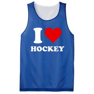 I Heart Hockey I Love Hockey Gift Mesh Reversible Basketball Jersey Tank