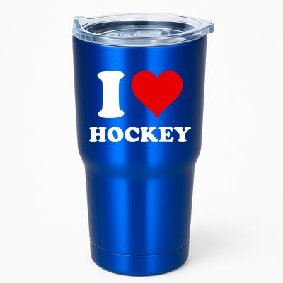 I Heart Hockey I Love Hockey Gift Tumbler