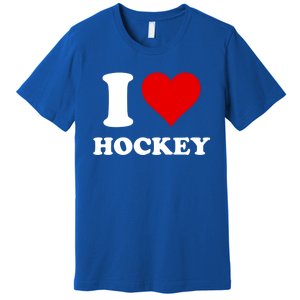 I Heart Hockey I Love Hockey Gift Premium T-Shirt