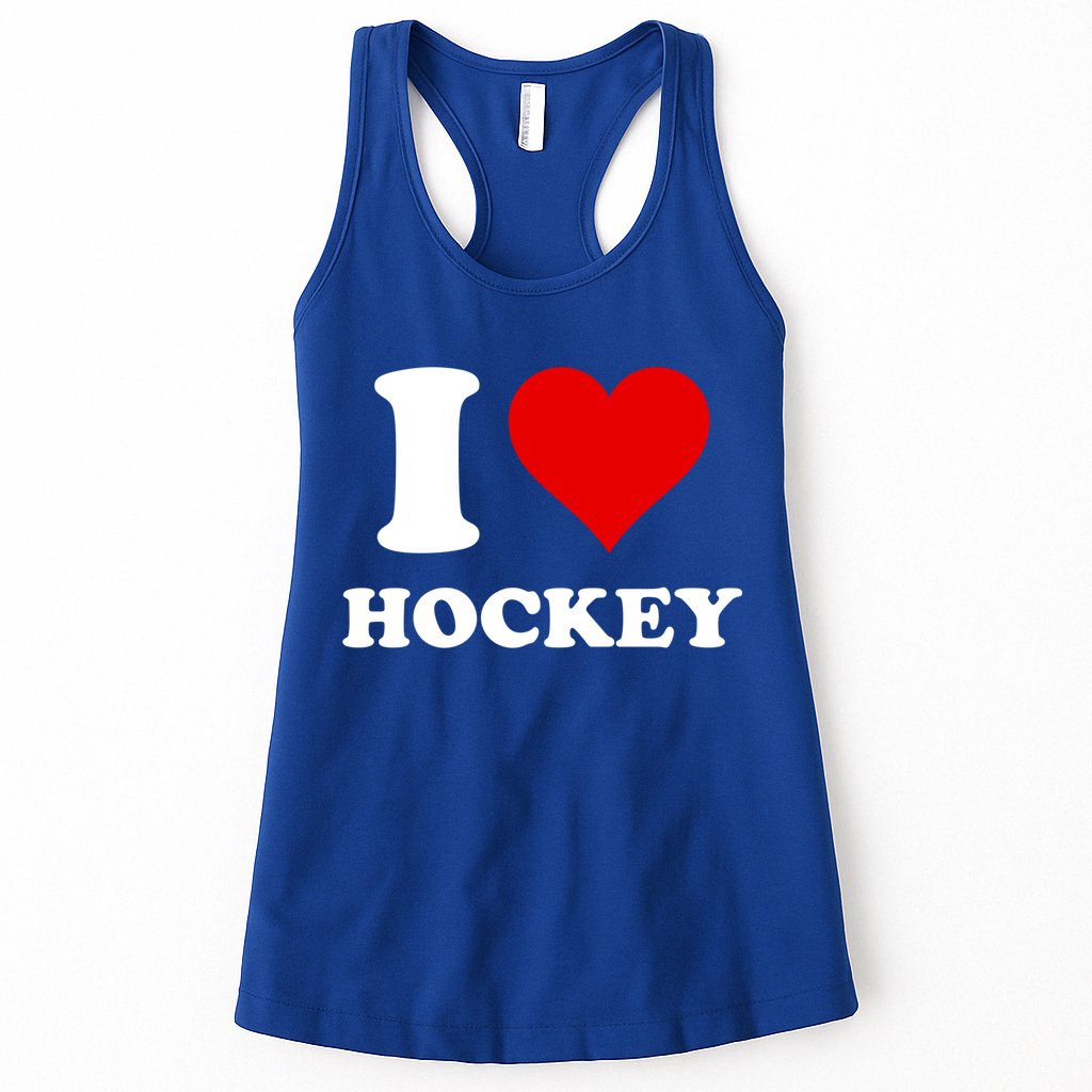 I Heart Hockey I Love Hockey Gift Womens Tank Top