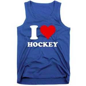 I Heart Hockey I Love Hockey Gift Tank Top