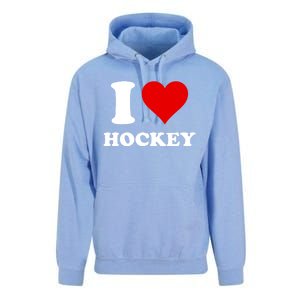 I Heart Hockey I Love Hockey Gift Unisex Surf Hoodie