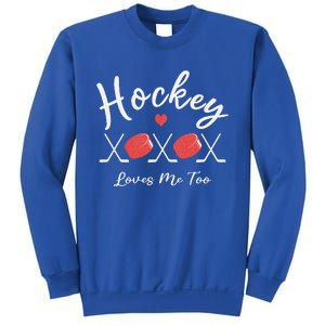 Ice Hockey Heart Valentines Day Love Sweatshirt