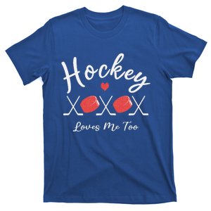 Ice Hockey Heart Valentines Day Love T-Shirt