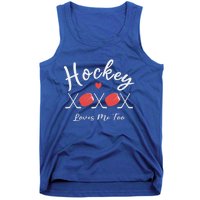 Ice Hockey Heart Valentines Day Love Tank Top