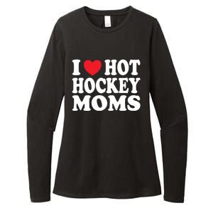 I Heart Hot Hockey Moms Funny I Love Moms Gift Womens CVC Long Sleeve Shirt