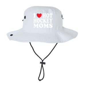 I Heart Hot Hockey Moms Funny I Love Moms Gift Legacy Cool Fit Booney Bucket Hat