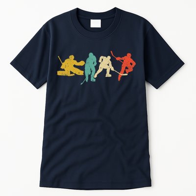 Ice Hockey Hockey Stick Vintage Style Ice Hockey Gift Tall T-Shirt