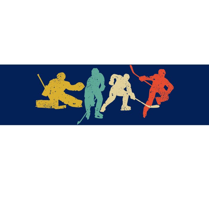 Ice Hockey Hockey Stick Vintage Style Ice Hockey Gift Bumper Sticker