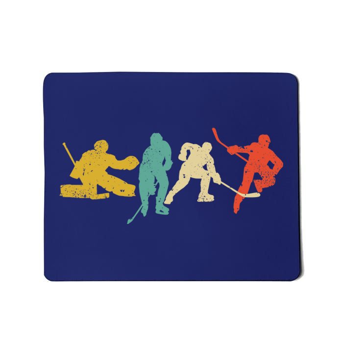 Ice Hockey Hockey Stick Vintage Style Ice Hockey Gift Mousepad