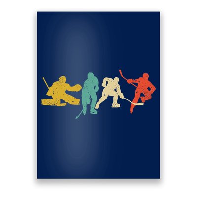 Ice Hockey Hockey Stick Vintage Style Ice Hockey Gift Poster