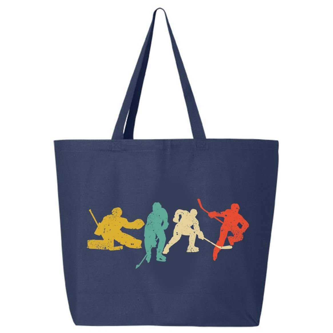 Ice Hockey Hockey Stick Vintage Style Ice Hockey Gift 25L Jumbo Tote