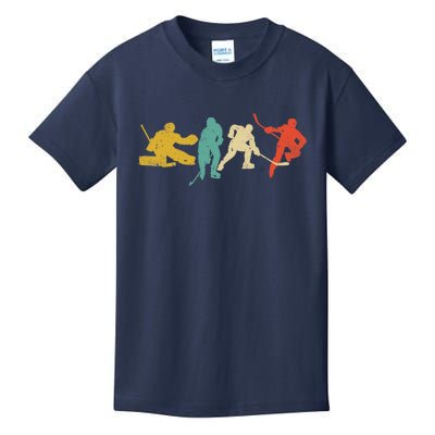 Ice Hockey Hockey Stick Vintage Style Ice Hockey Gift Kids T-Shirt