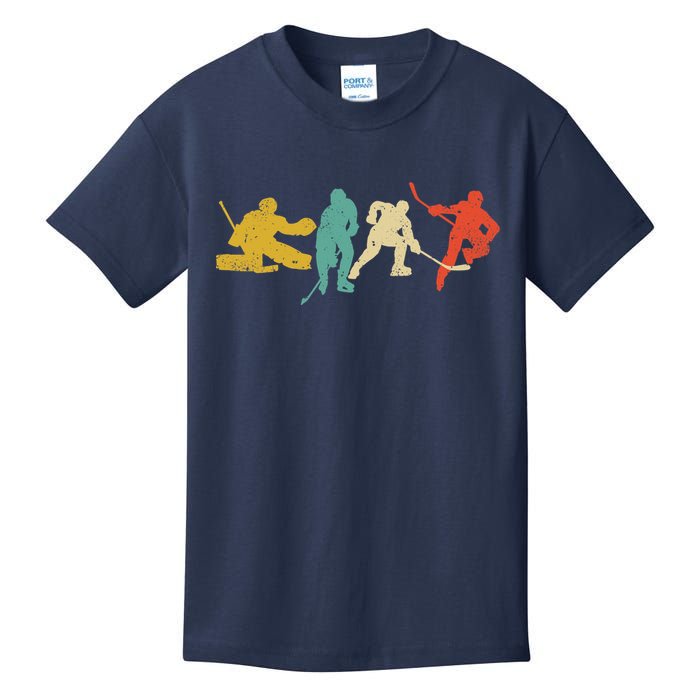 Ice Hockey Hockey Stick Vintage Style Ice Hockey Gift Kids T-Shirt