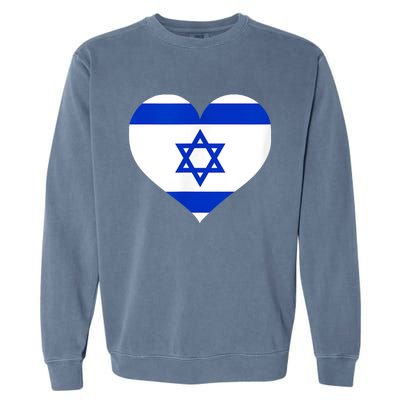 Israel Heart Garment-Dyed Sweatshirt