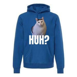 I Heart I Love Funny Huh Cat Meme Gift Premium Hoodie