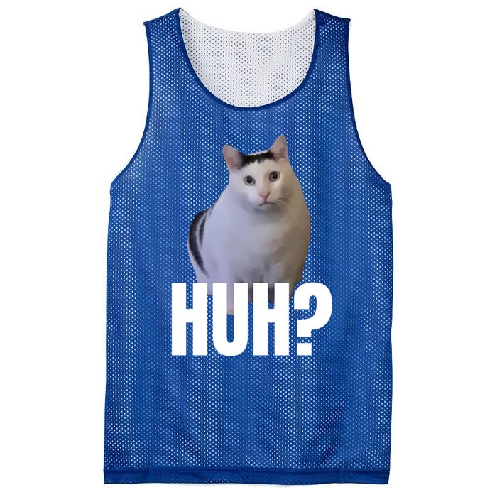 I Heart I Love Funny Huh Cat Meme Gift Mesh Reversible Basketball Jersey Tank