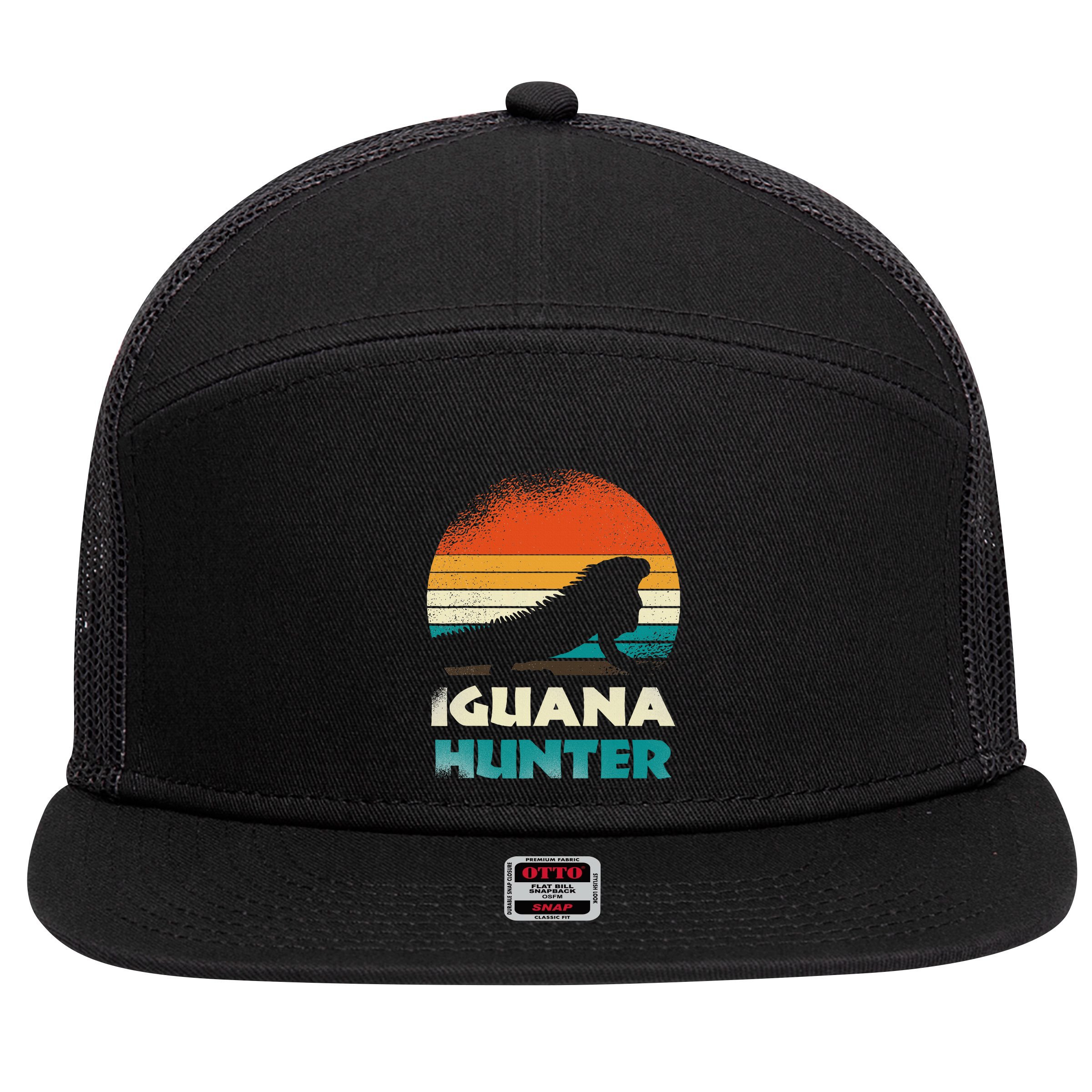 Iguana Hunter 7 Panel Mesh Trucker Snapback Hat