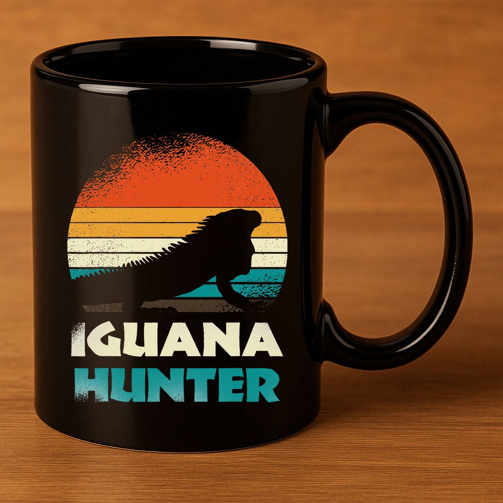 Iguana Hunter 11oz C Handle Ceramic Mug