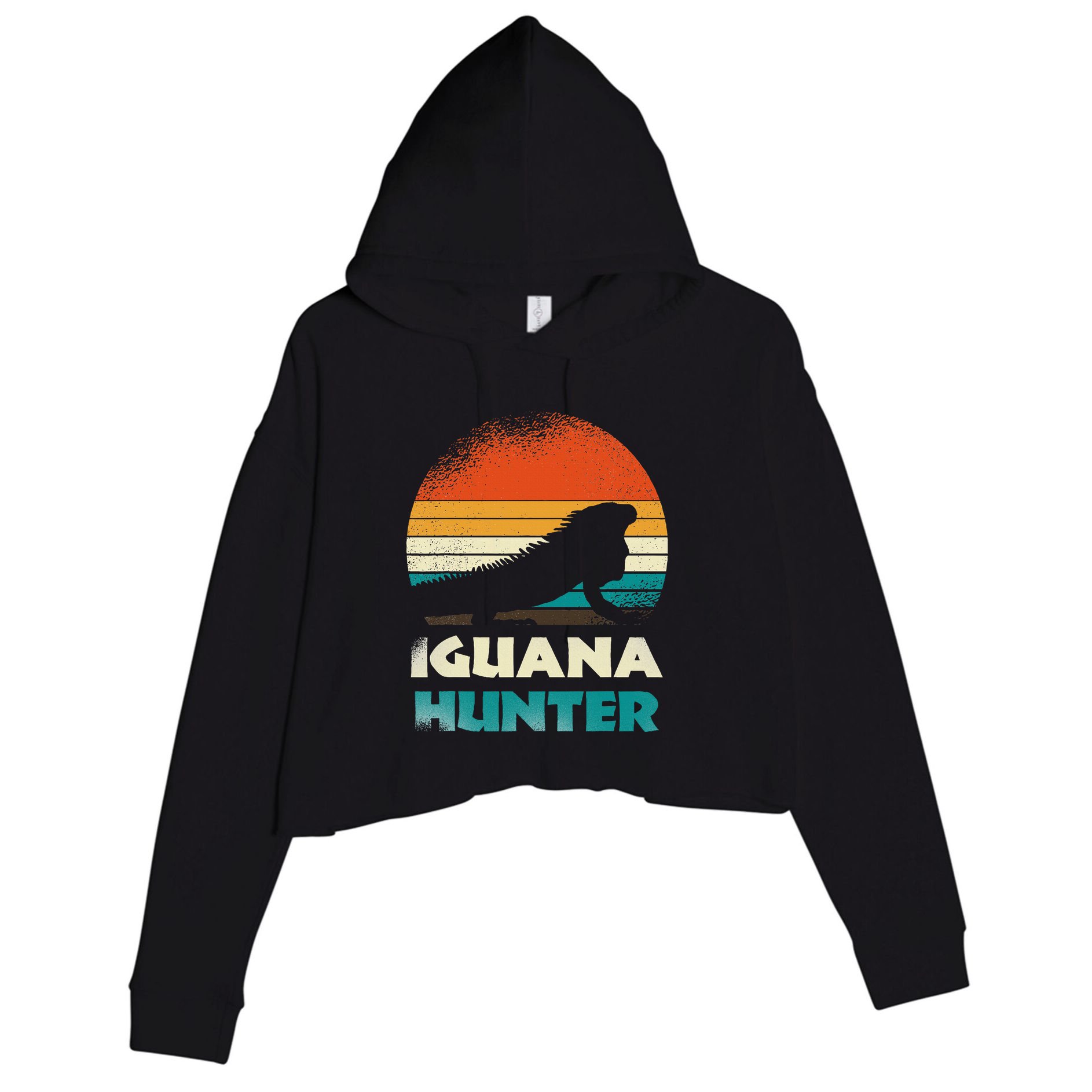 Iguana Hunter Crop Fleece Hoodie