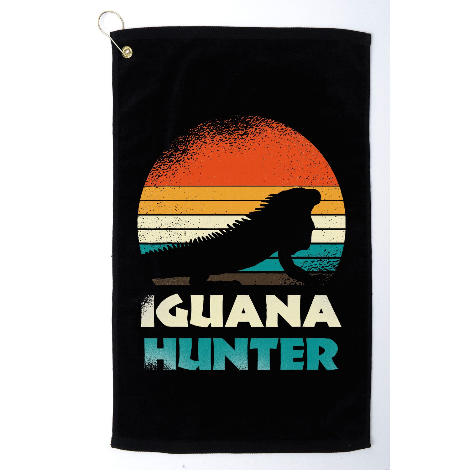 Iguana Hunter Golf Towel