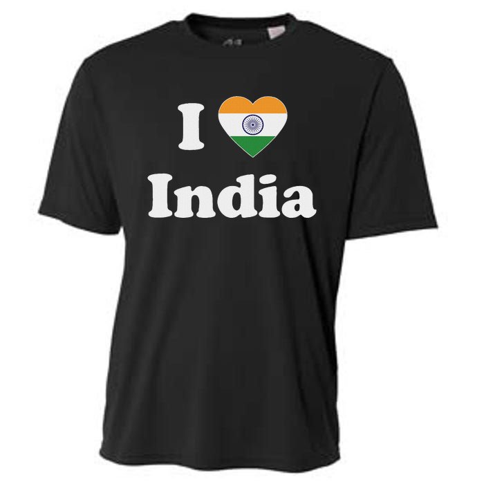 I Heart India Indian I Love India Cooling Performance Crew T-Shirt