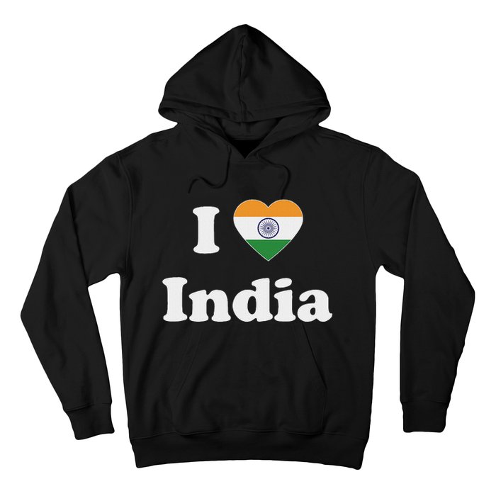 I Heart India Indian I Love India Hoodie