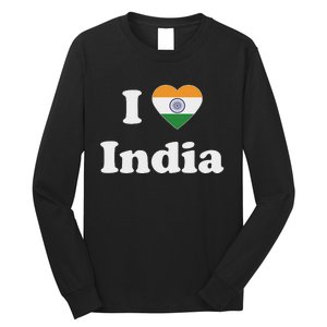 I Heart India Indian I Love India Long Sleeve Shirt