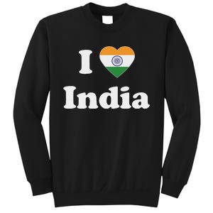 I Heart India Indian I Love India Sweatshirt